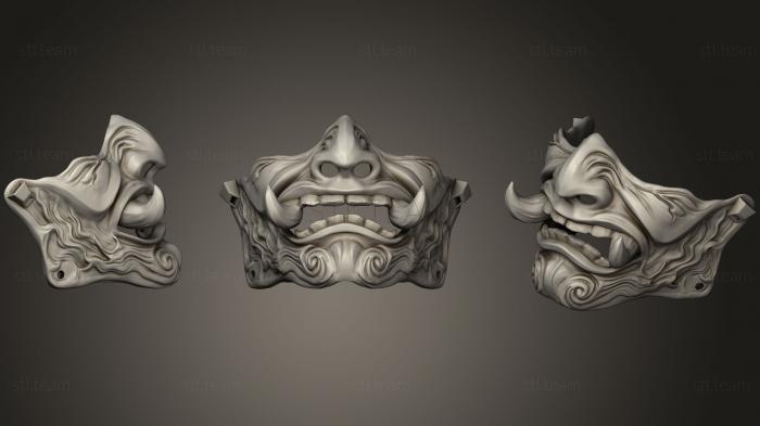 3D model Samurai Mask1 (STL)